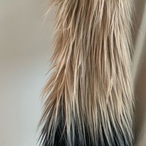 Faux fur vest. Excellent condition; stylish and warm.